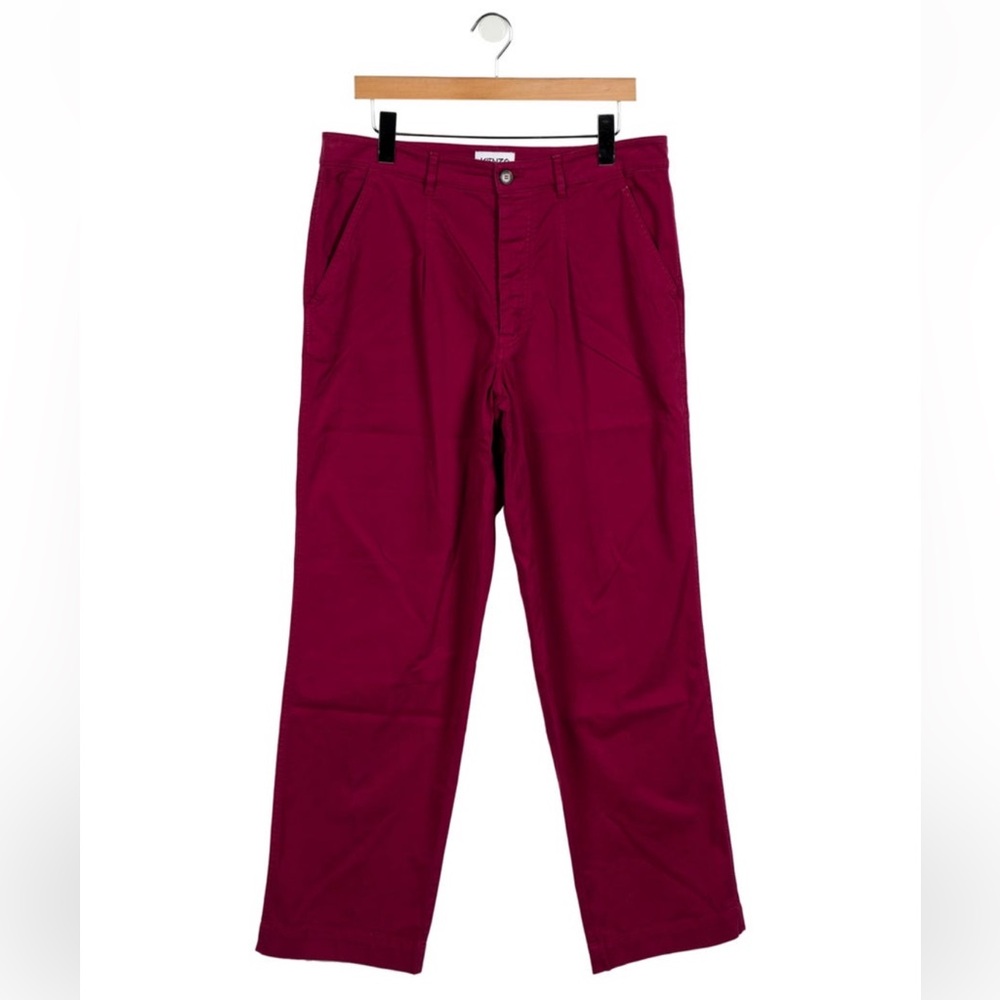 Kenzo 5-pocket Pants Men's 32 Relaxed Fit Red Burgundy